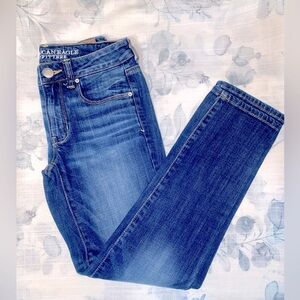 American Eagle Outfitters Women's Blue Jeans: Skinny Short